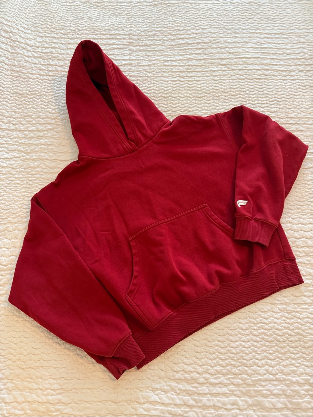 Fabletics, Cozy Cropped Hoodie Sweatshirt, Size Small